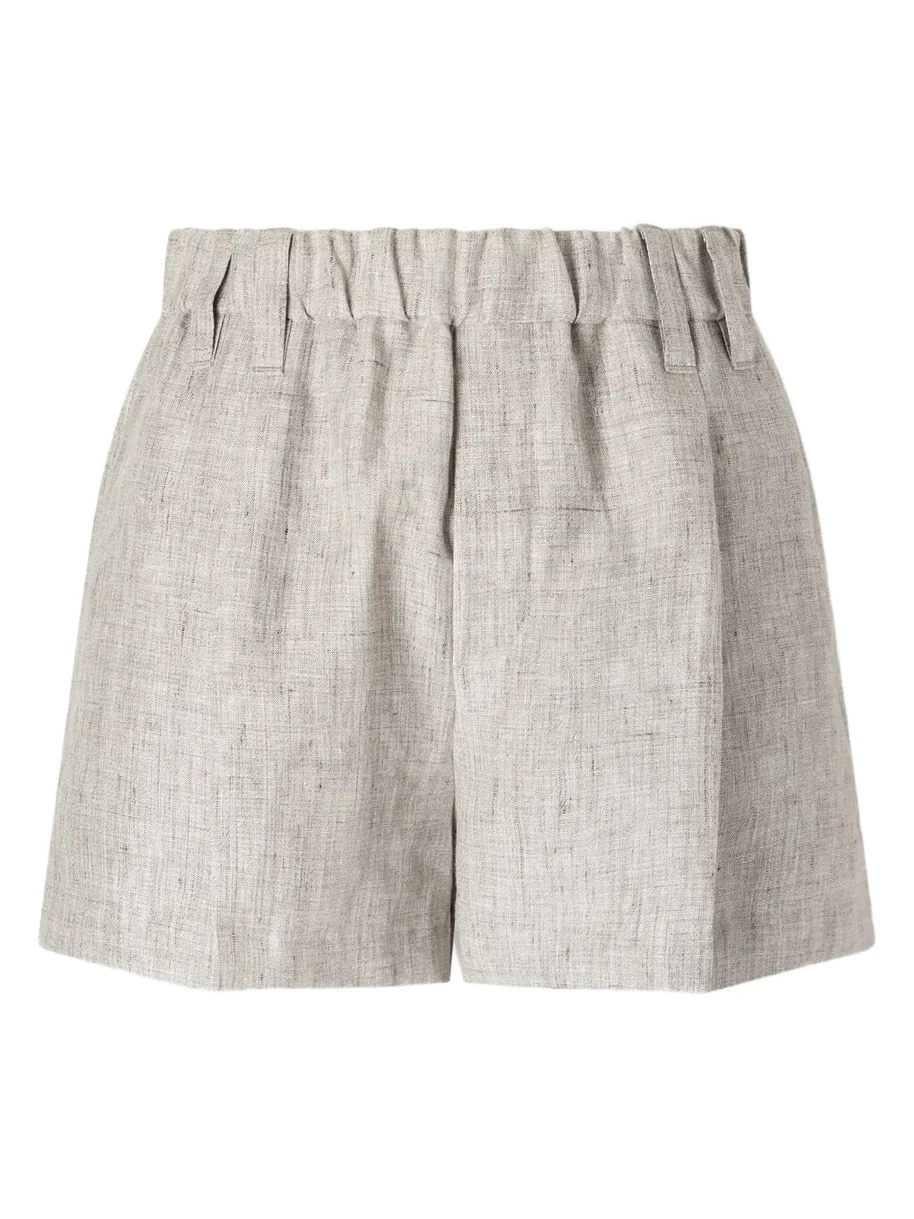Brunello Cucinelli Linen-blend Woven Shorts