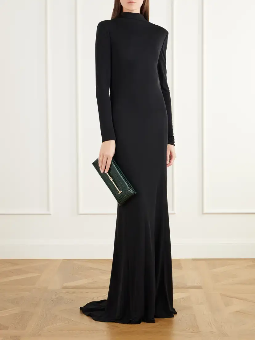 Tom Ford Tumbled Croc-effect Leather Clutch | Thumbnail 3 Tom Ford Tumbled Croc-effect Leather Clutch | Thumbnail 3