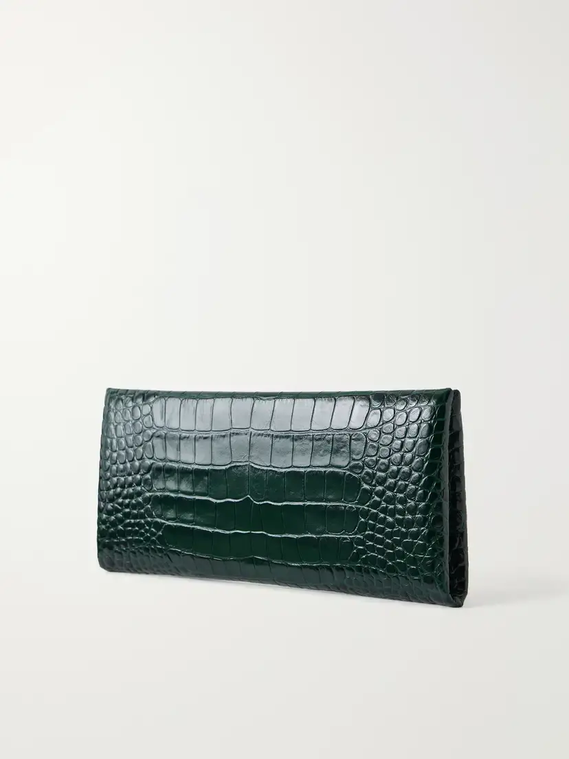 Tom Ford Tumbled Croc-effect Leather Clutch | Thumbnail 4 Tom Ford Tumbled Croc-effect Leather Clutch | Thumbnail 4