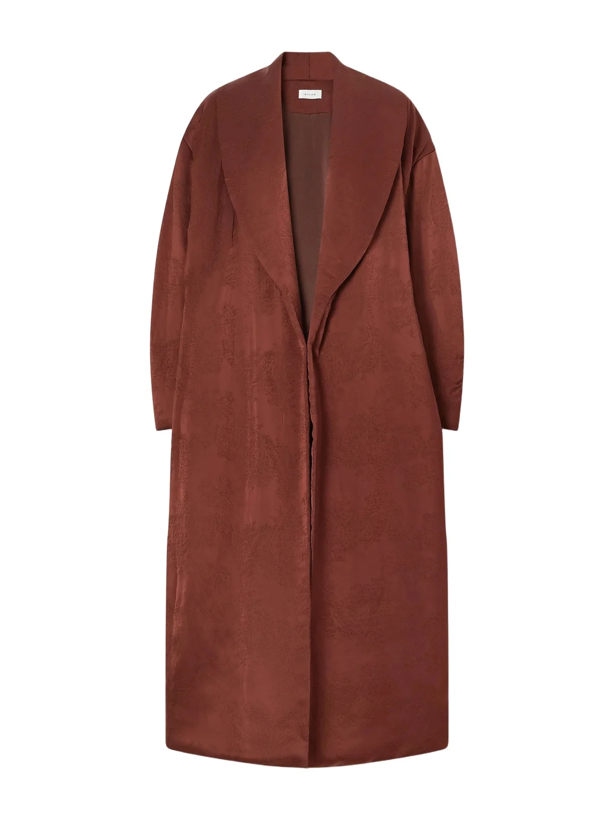 Ruohan Mergui Floral Satin-jacquard Coat