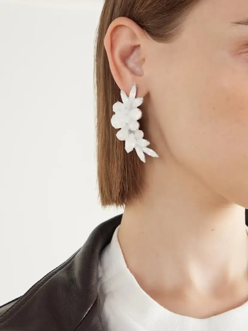 Maison Margiela Antiqued Silver-tone Earrings | Thumbnail 2