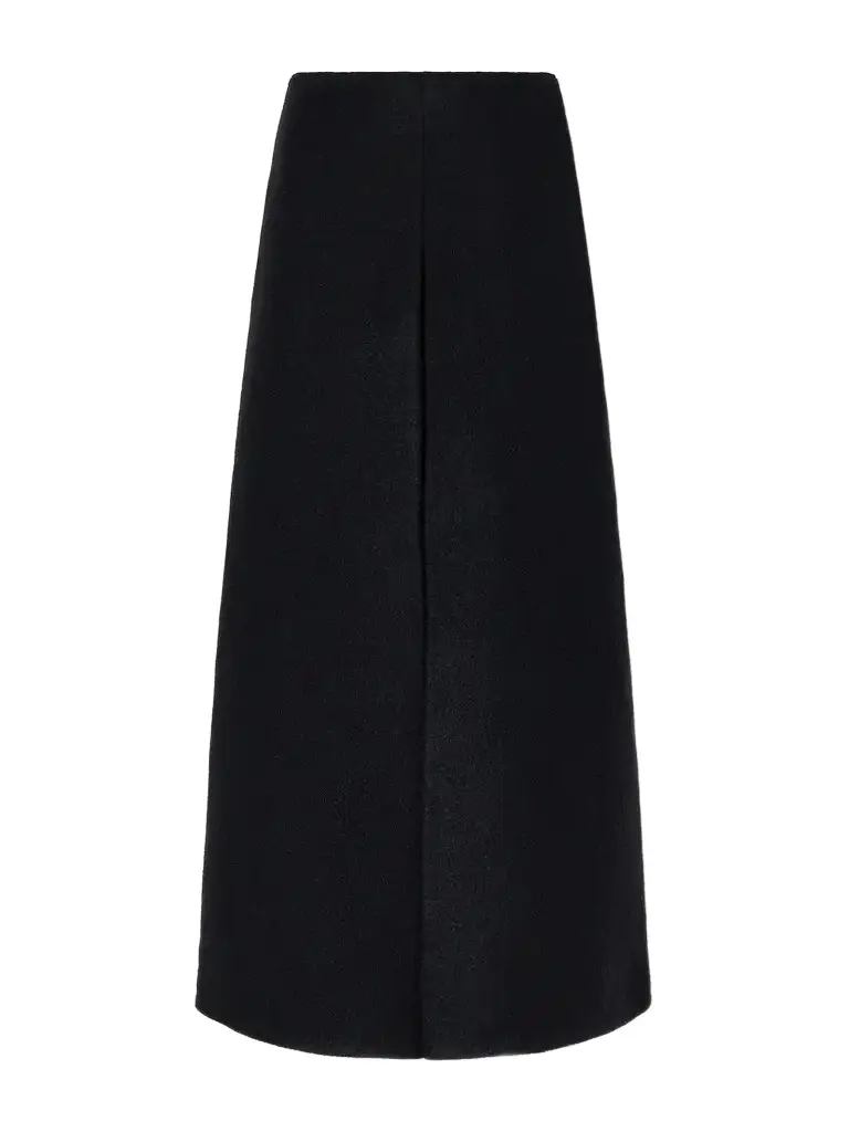 Walker Felted Wool-fleece Wrap Midi Skirt Walker Felted Wool-fleece Wrap Midi Skirt