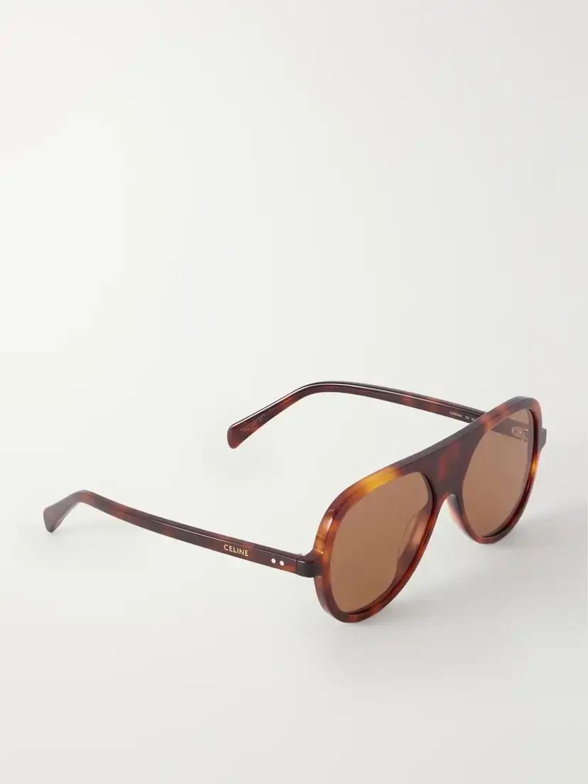 CELINE Eyewear Thin Pilot Aviator-style Acetate Sunglasses | Thumbnail 3 CELINE Eyewear Thin Pilot Aviator-style Acetate Sunglasses | Thumbnail 3