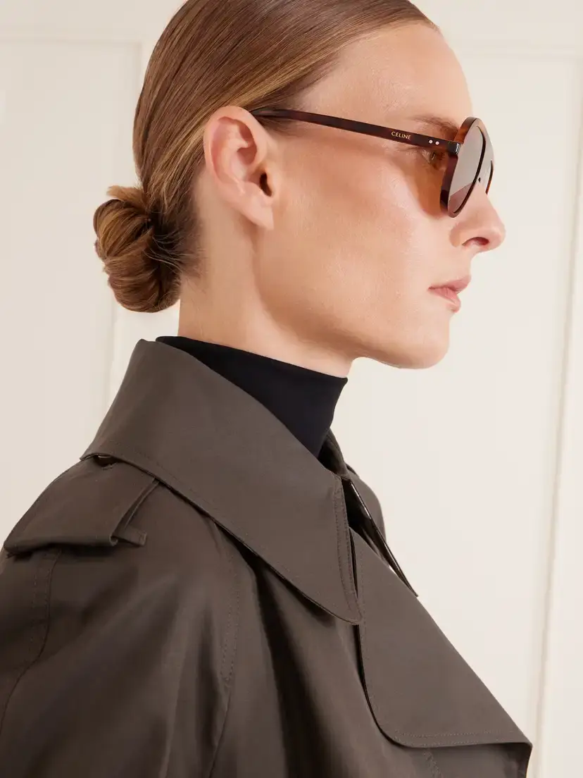 CELINE Eyewear Thin Pilot Aviator-style Acetate Sunglasses | Thumbnail 5 CELINE Eyewear Thin Pilot Aviator-style Acetate Sunglasses | Thumbnail 5