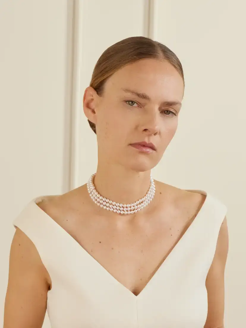 Mikimoto 18-karat White Gold Pearl Necklace | Thumbnail 2 Mikimoto 18-karat White Gold Pearl Necklace | Thumbnail 2
