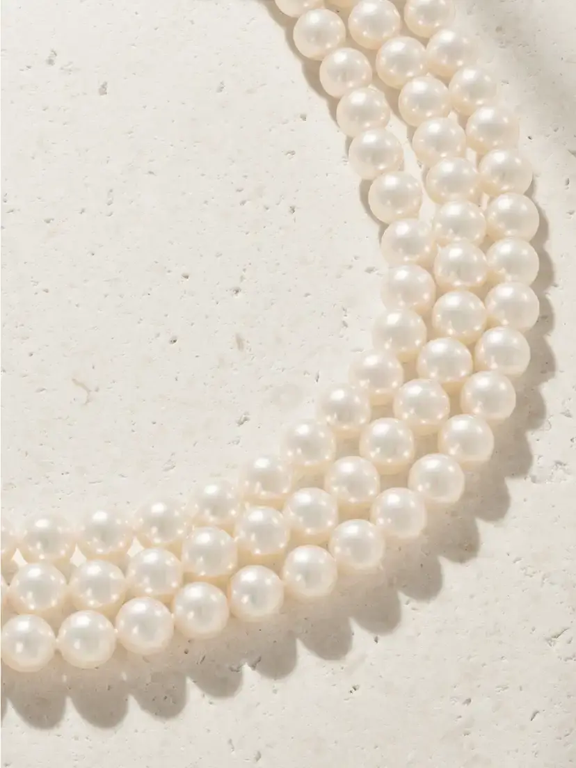 Mikimoto 18-karat White Gold Pearl Necklace | Thumbnail 4 Mikimoto 18-karat White Gold Pearl Necklace | Thumbnail 4
