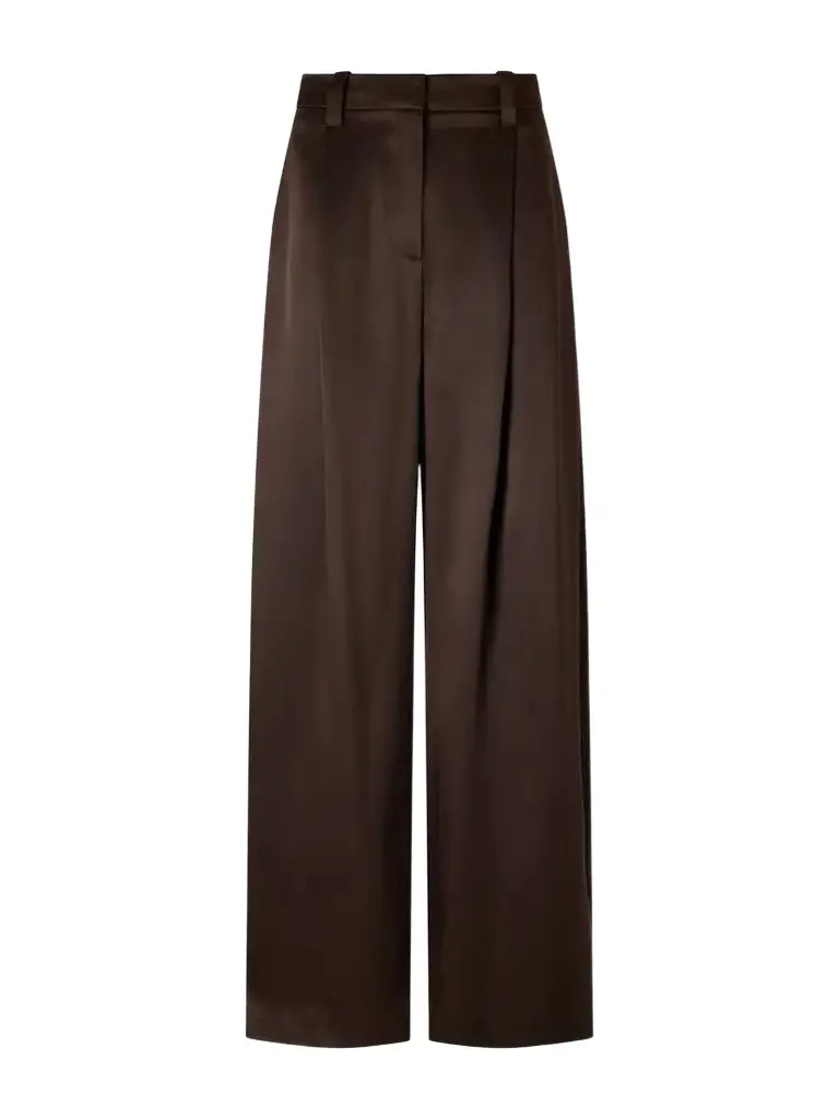 Brunello Cucinelli Silk-satin Wide-leg Pants | Thumbnail 1 Brunello Cucinelli Silk-satin Wide-leg Pants | Thumbnail 1
