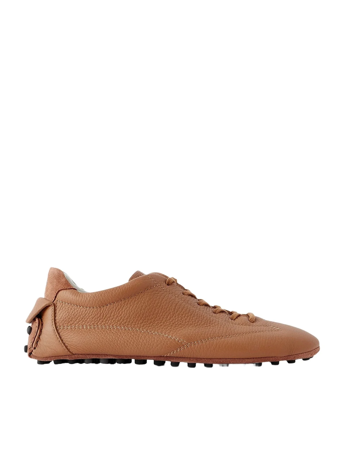 Suede-trimmed Full-grain Leather Sneakers Suede-trimmed Full-grain Leather Sneakers
