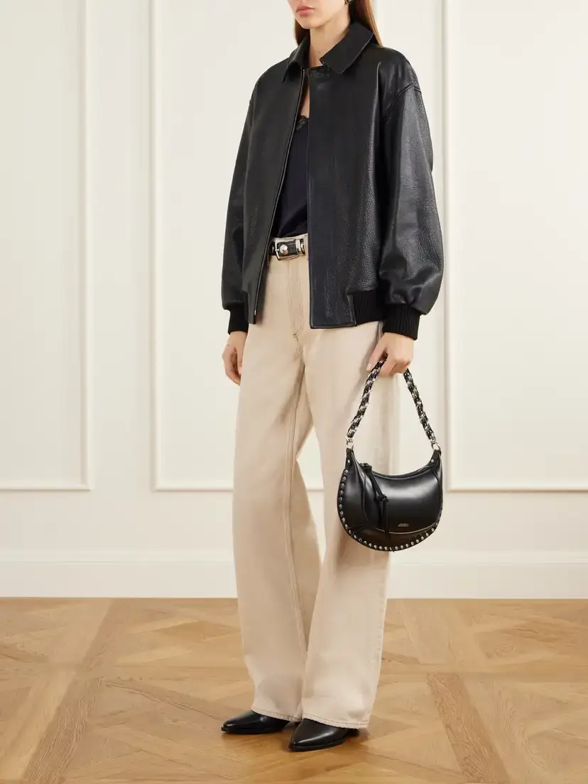 Isabel Marant Oskan Moon Studded Leather Shoulder Bag | Thumbnail 3 Isabel Marant Oskan Moon Studded Leather Shoulder Bag | Thumbnail 3