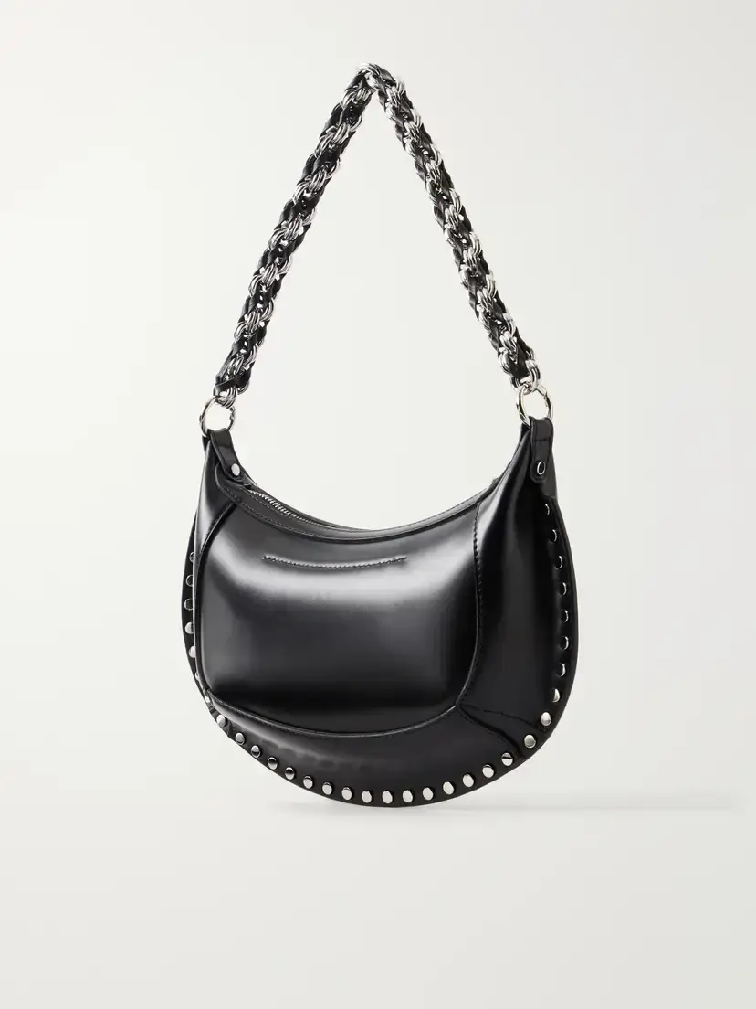 Isabel Marant Oskan Moon Studded Leather Shoulder Bag | Thumbnail 4 Isabel Marant Oskan Moon Studded Leather Shoulder Bag | Thumbnail 4