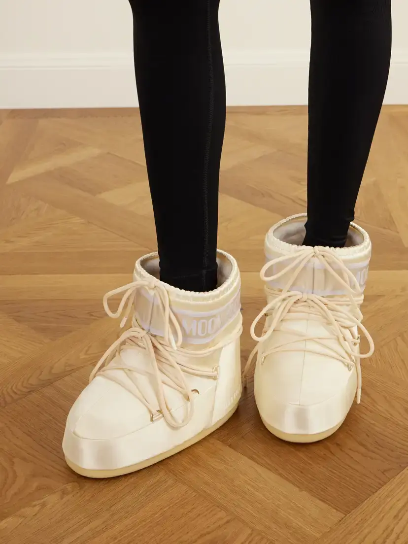 Moon Boot Icon Satin Ankle Boots | Thumbnail 2 Moon Boot Icon Satin Ankle Boots | Thumbnail 2