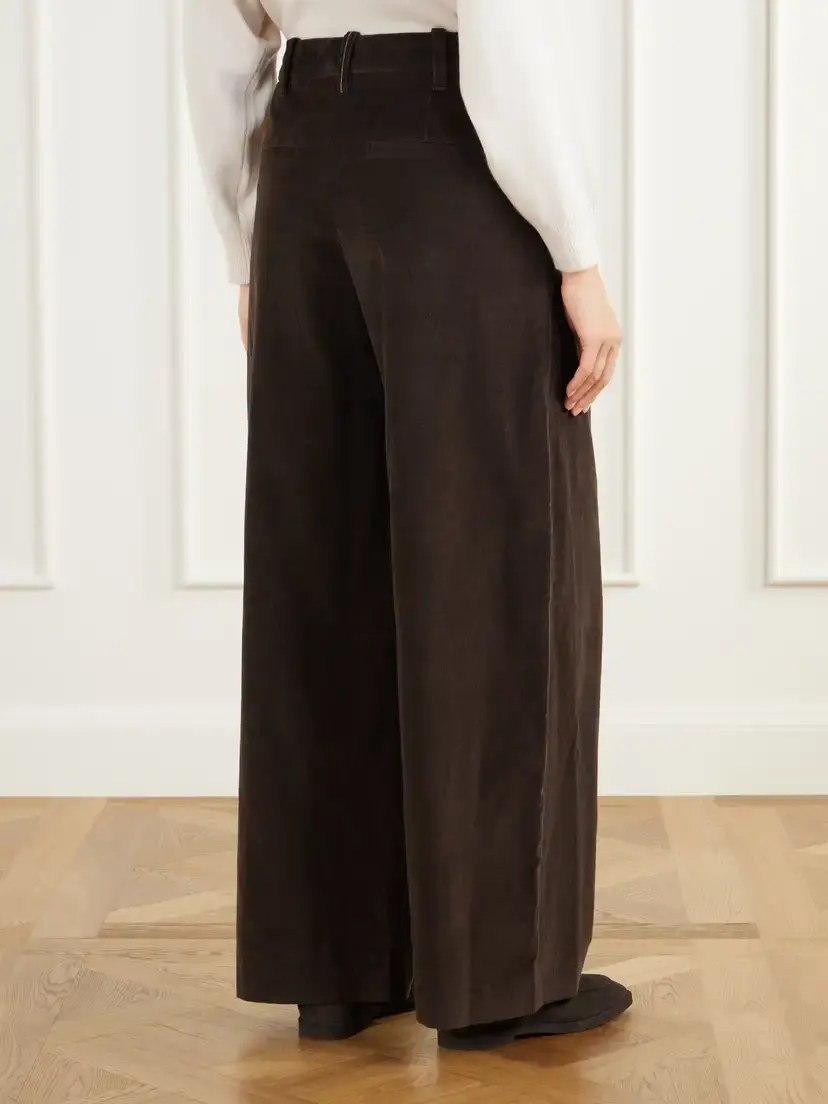 Brunello Cucinelli Cotton-blend Corduroy Wide-leg Pants | Thumbnail 4 Brunello Cucinelli Cotton-blend Corduroy Wide-leg Pants | Thumbnail 4