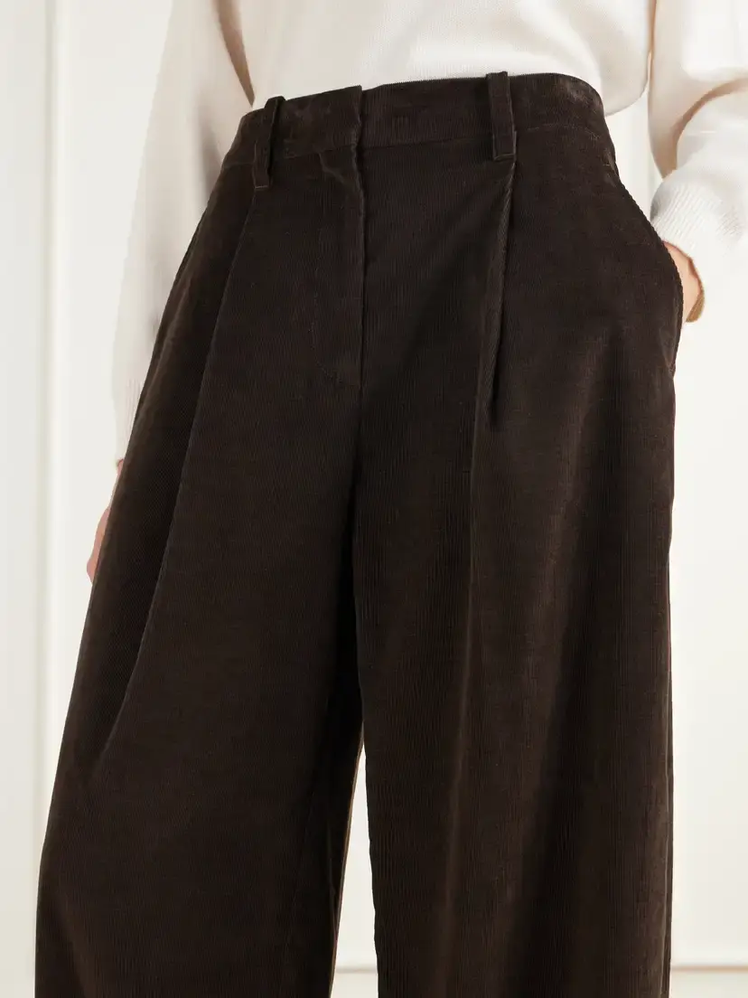 Brunello Cucinelli Cotton-blend Corduroy Wide-leg Pants | Thumbnail 5 Brunello Cucinelli Cotton-blend Corduroy Wide-leg Pants | Thumbnail 5