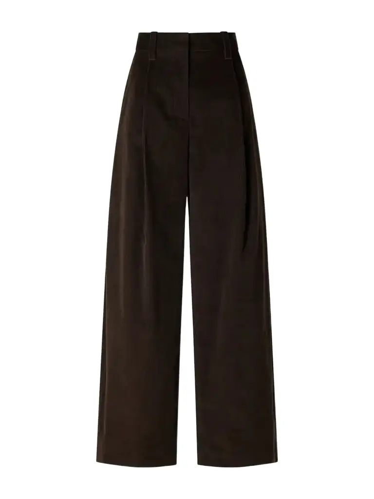 Cotton-blend Corduroy Wide-leg Pants Cotton-blend Corduroy Wide-leg Pants