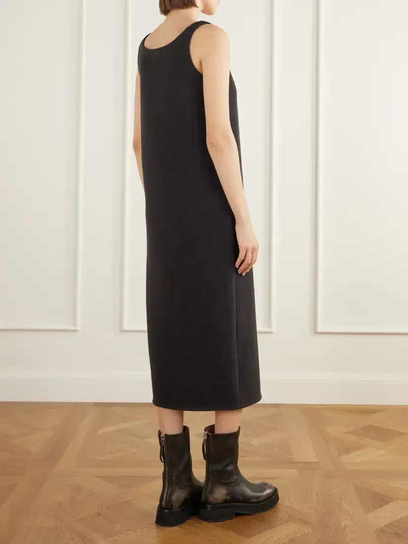 RIER Walker Felted Wool-fleece Midi Dress | Thumbnail 4