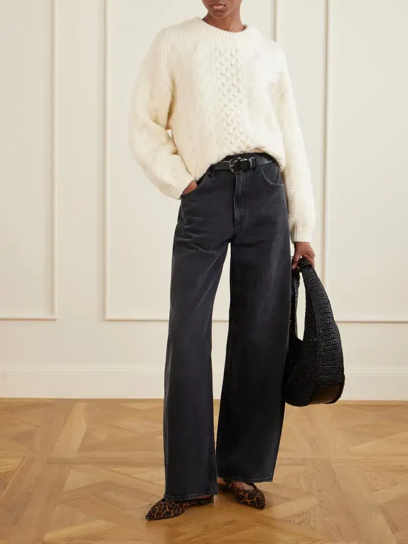 DÔEN Hallstatt Cable-knit Wool And Cashmere-blend Sweater - Neutrals | Thumbnail 2 DÔEN Hallstatt Cable-knit Wool And Cashmere-blend Sweater - Neutrals | Thumbnail 2