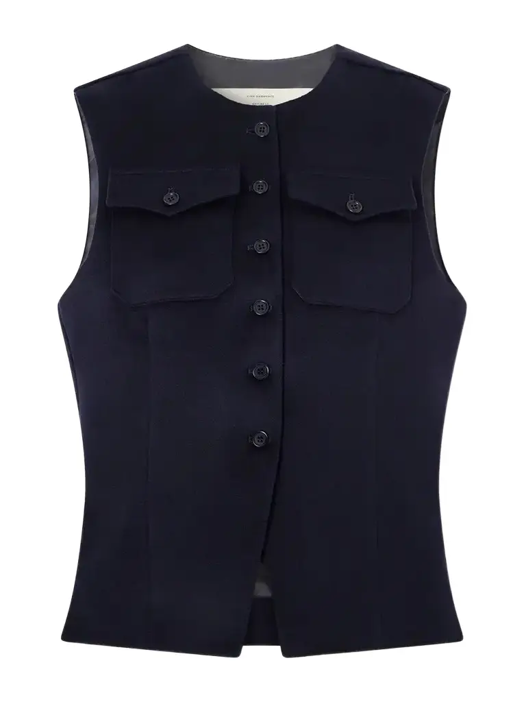 The Lucia Wool-tweed Vest The Lucia Wool-tweed Vest