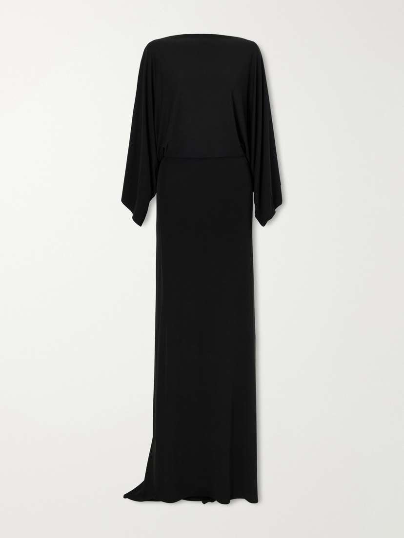 Cult Gaia Pallana Bead-embellished Open-back Stretch-jersey Maxi Dress