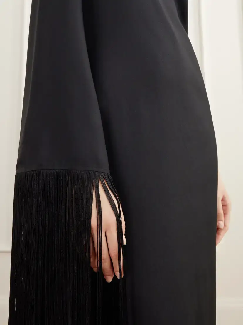 Taller Marmo Viper One-shoulder Fringed Crepe Gown | Thumbnail 5 Taller Marmo Viper One-shoulder Fringed Crepe Gown | Thumbnail 5