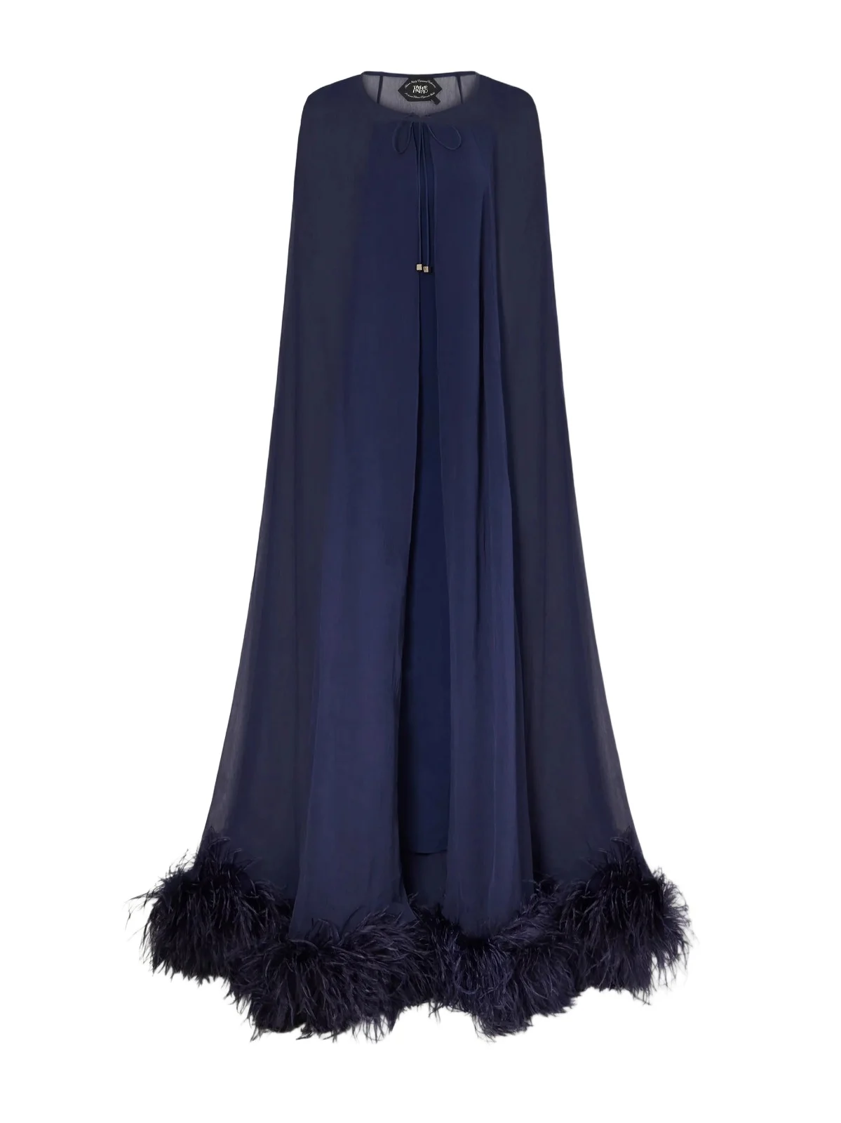 Grace Feather-trimmed Silk-chiffon Gown Grace Feather-trimmed Silk-chiffon Gown