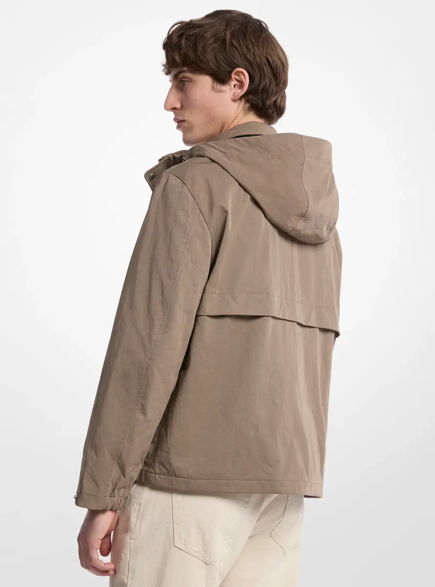 Michael Kors Collection Nylon Twill Windbreaker Jacket in Brown | Thumbnail 2 Michael Kors Collection Nylon Twill Windbreaker Jacket in Brown | Thumbnail 2