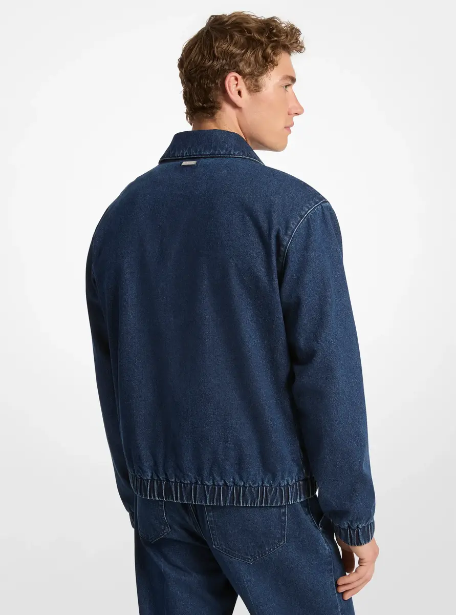 Michael Kors Collection Stretch Denim Shirt Jacket in Blue | Thumbnail 2 Michael Kors Collection Stretch Denim Shirt Jacket in Blue | Thumbnail 2