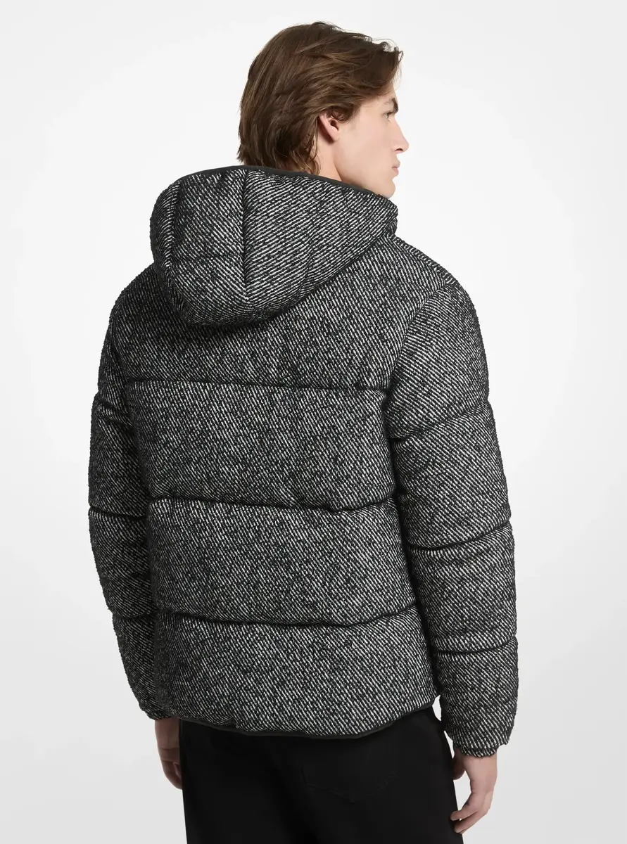 Michael Kors Collection Quilted Twill Puffer Jacket in Black | Thumbnail 2 Michael Kors Collection Quilted Twill Puffer Jacket in Black | Thumbnail 2