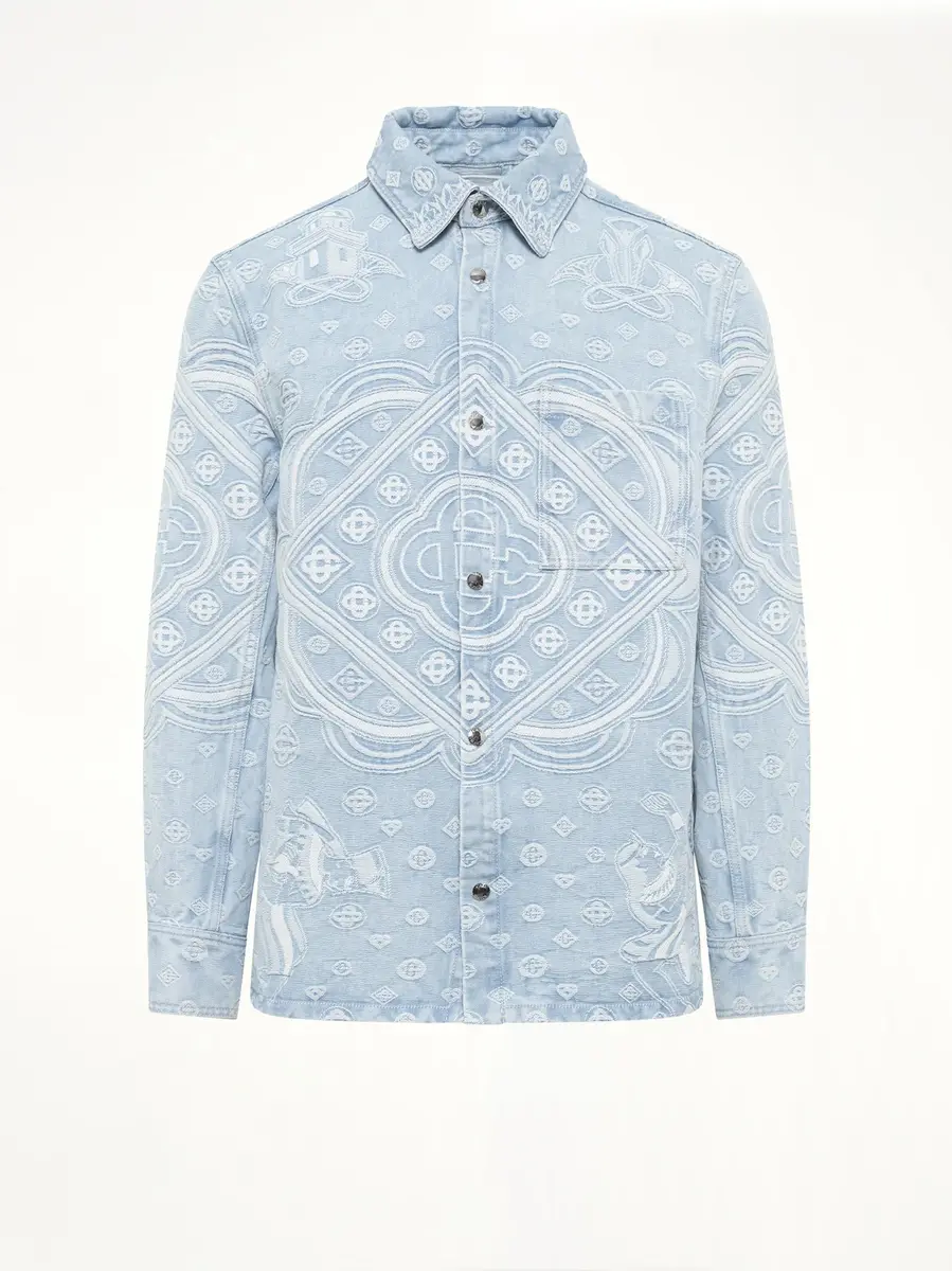 Casablanca Carpet Jacquard Denim Shirt | Thumbnail 2 Casablanca Carpet Jacquard Denim Shirt | Thumbnail 2