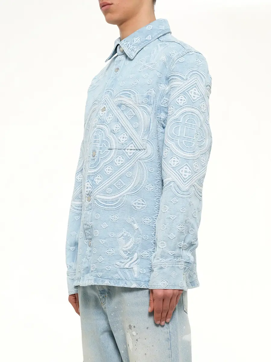 Casablanca Carpet Jacquard Denim Shirt | Thumbnail 3 Casablanca Carpet Jacquard Denim Shirt | Thumbnail 3
