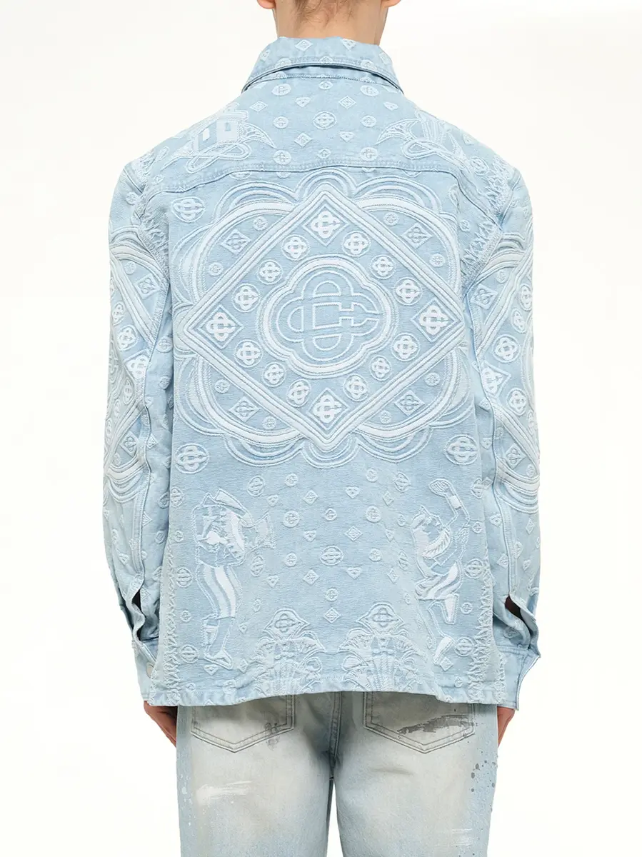 Casablanca Carpet Jacquard Denim Shirt | Thumbnail 5 Casablanca Carpet Jacquard Denim Shirt | Thumbnail 5
