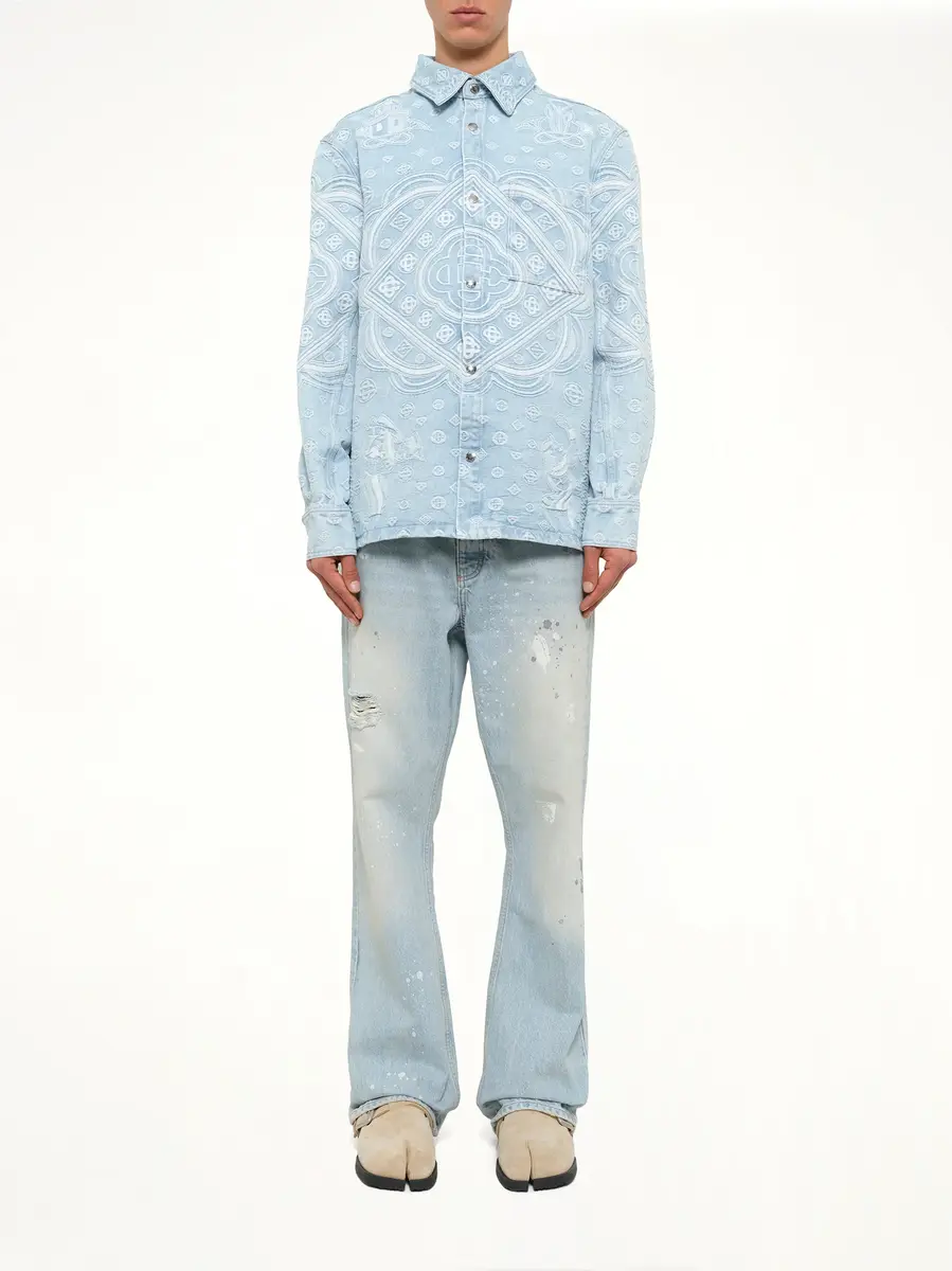 Casablanca Carpet Jacquard Denim Shirt | Thumbnail 7 Casablanca Carpet Jacquard Denim Shirt | Thumbnail 7