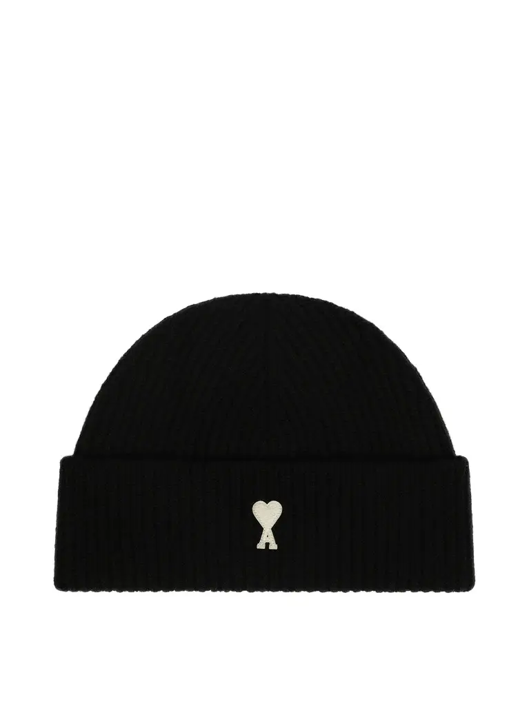 AMI PARIS Contrasted Ami De Coeur Beanie