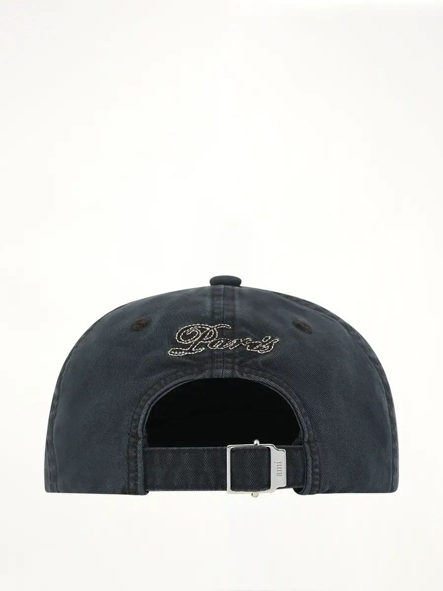 AMI PARIS Ami Embroidery Cap in Washed Black | Thumbnail 3