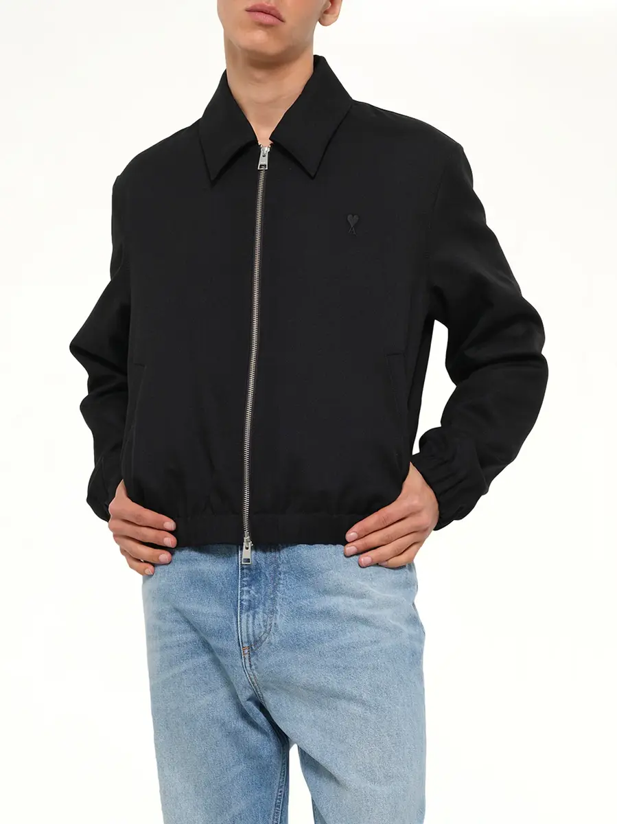 AMI PARIS Ami De Coeur Padded Zipped Jacket | Thumbnail 6 AMI PARIS Ami De Coeur Padded Zipped Jacket | Thumbnail 6