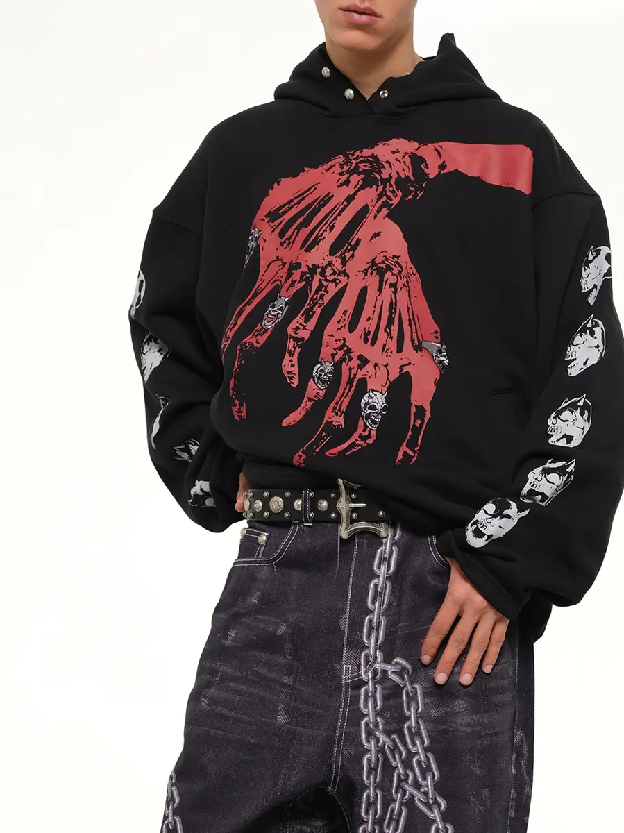 THUG CLUB TC Bone Cross Hoodie | Thumbnail 6 THUG CLUB TC Bone Cross Hoodie | Thumbnail 6