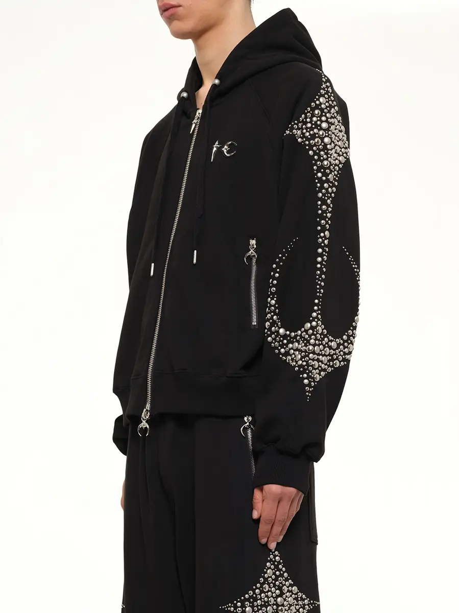 THUG CLUB Iron Steel Focus Zip-up Hoodie | Thumbnail 3 THUG CLUB Iron Steel Focus Zip-up Hoodie | Thumbnail 3