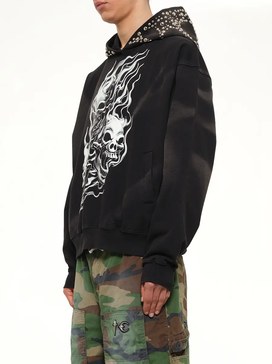 THUG CLUB Hotheaded Riding Skull Hoodie | Thumbnail 3 THUG CLUB Hotheaded Riding Skull Hoodie | Thumbnail 3