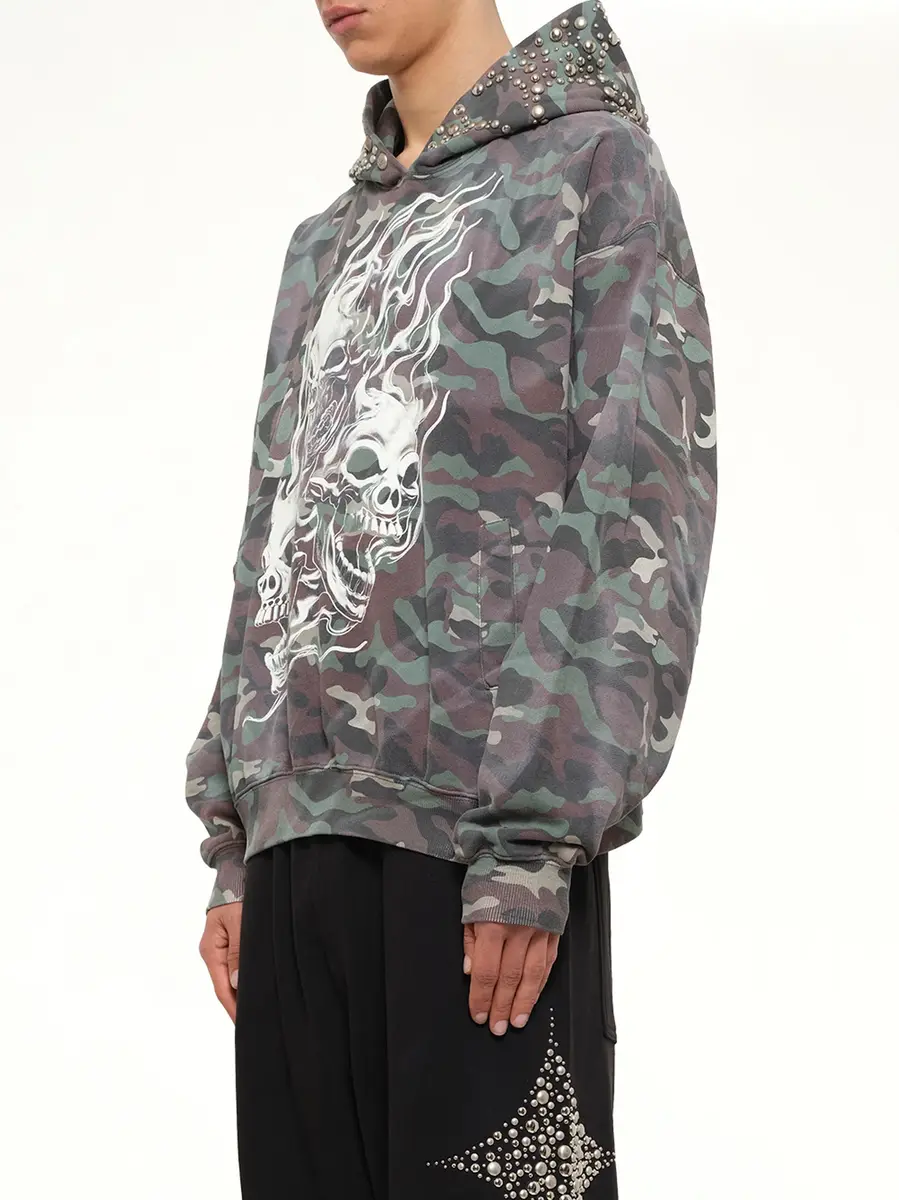 THUG CLUB Hotheaded Riding Skull Hoodie | Thumbnail 3 THUG CLUB Hotheaded Riding Skull Hoodie | Thumbnail 3