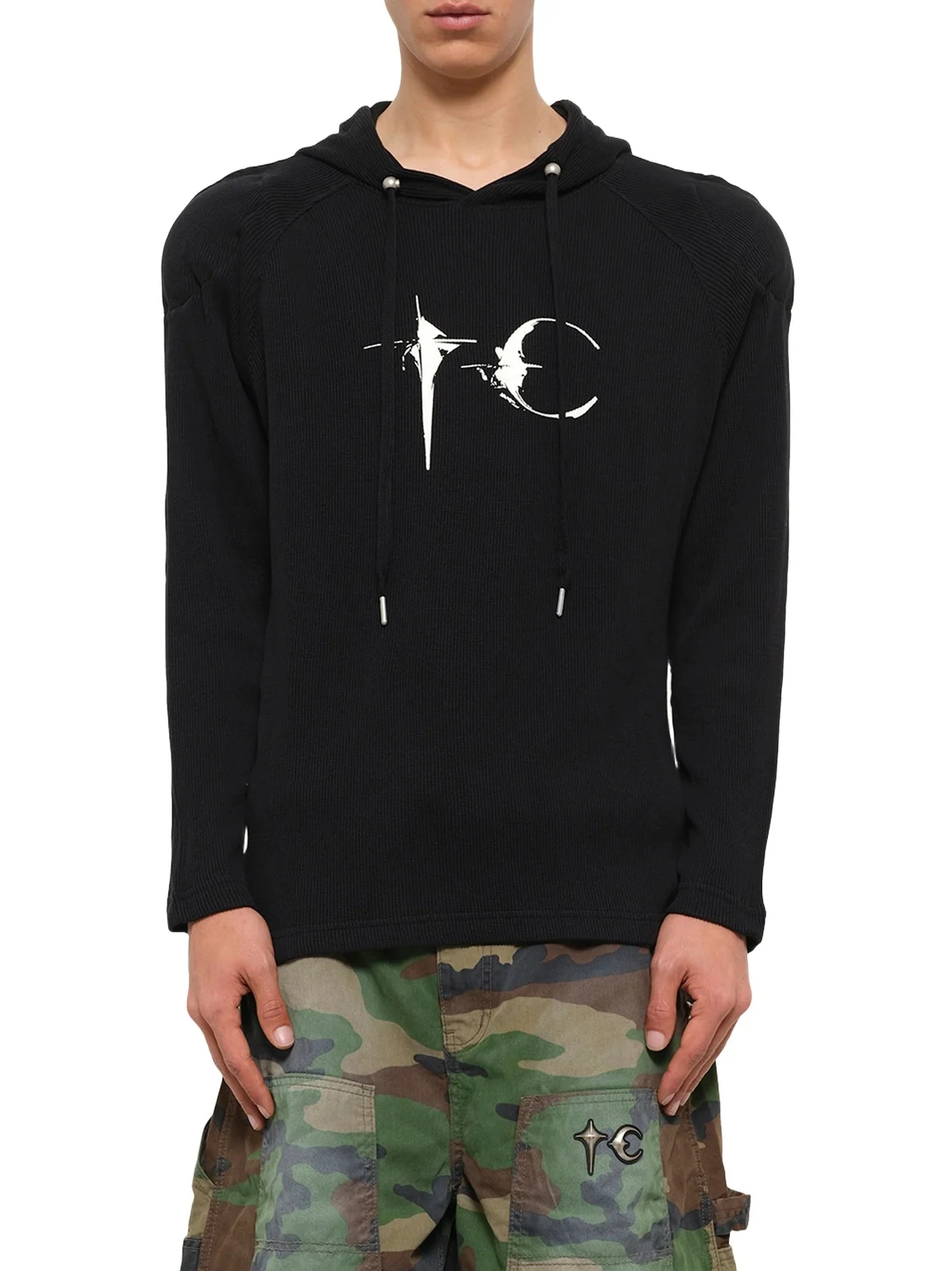 THUG CLUB Bulk Shoulder Glow In The Dark Hoodie