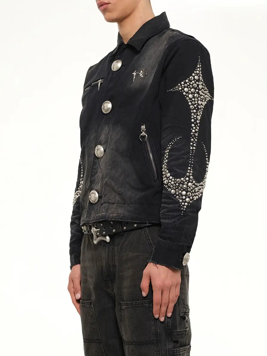 THUG CLUB Iron Steel Focus Denim Jacket | Thumbnail 3 THUG CLUB Iron Steel Focus Denim Jacket | Thumbnail 3
