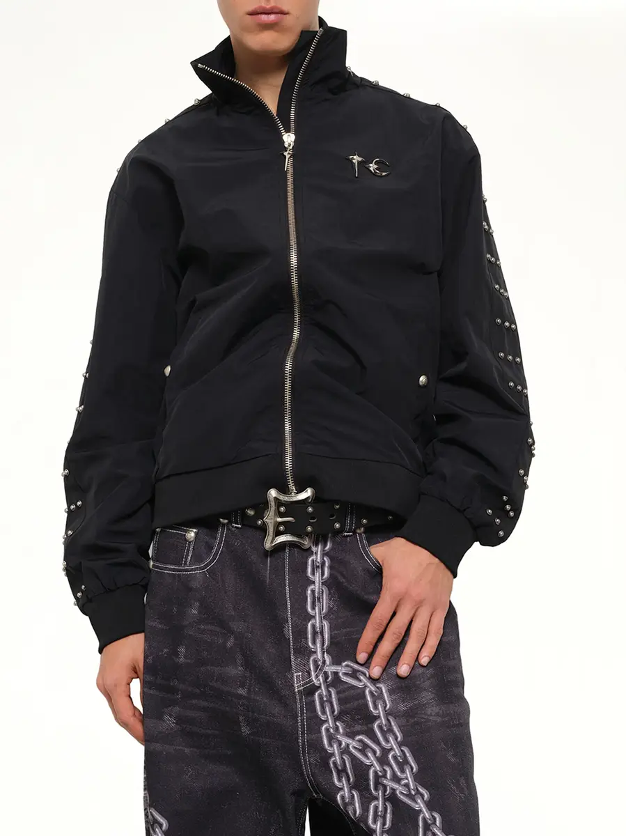 THUG CLUB Triple Line Stud Track Jacket | Thumbnail 6 THUG CLUB Triple Line Stud Track Jacket | Thumbnail 6
