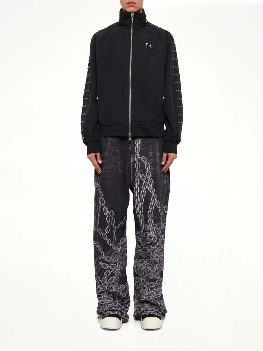 THUG CLUB Triple Line Stud Track Jacket | Thumbnail 7 THUG CLUB Triple Line Stud Track Jacket | Thumbnail 7