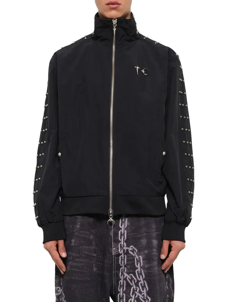 THUG CLUB Triple Line Stud Track Jacket