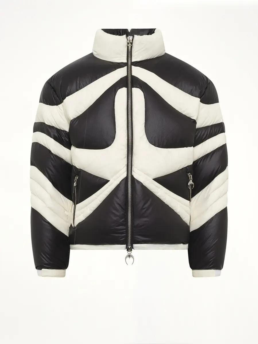 THUG CLUB TC Dunk Puffer Jacket in Black/ivory | Thumbnail 2