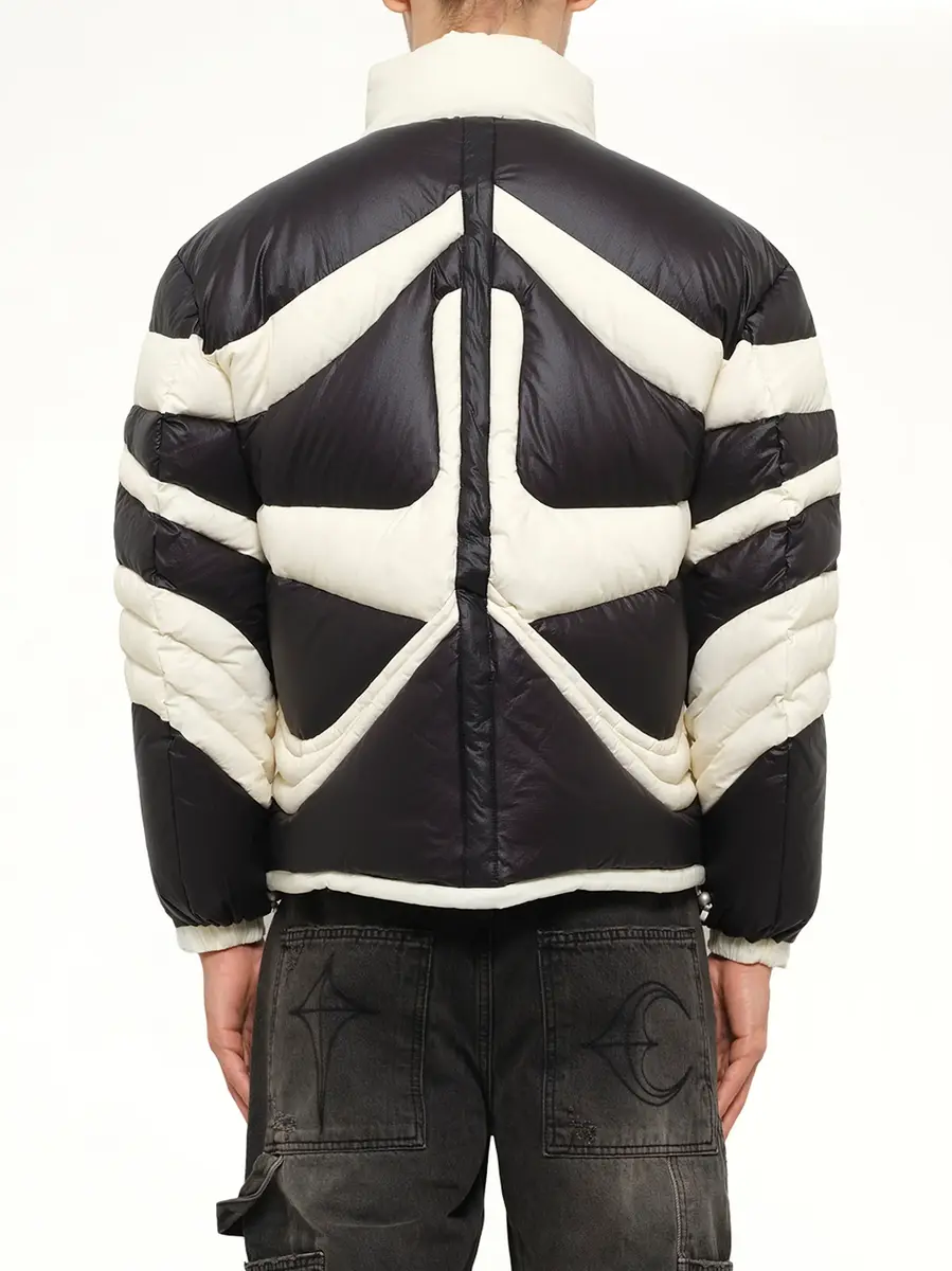 THUG CLUB TC Dunk Puffer Jacket in Black/ivory | Thumbnail 5