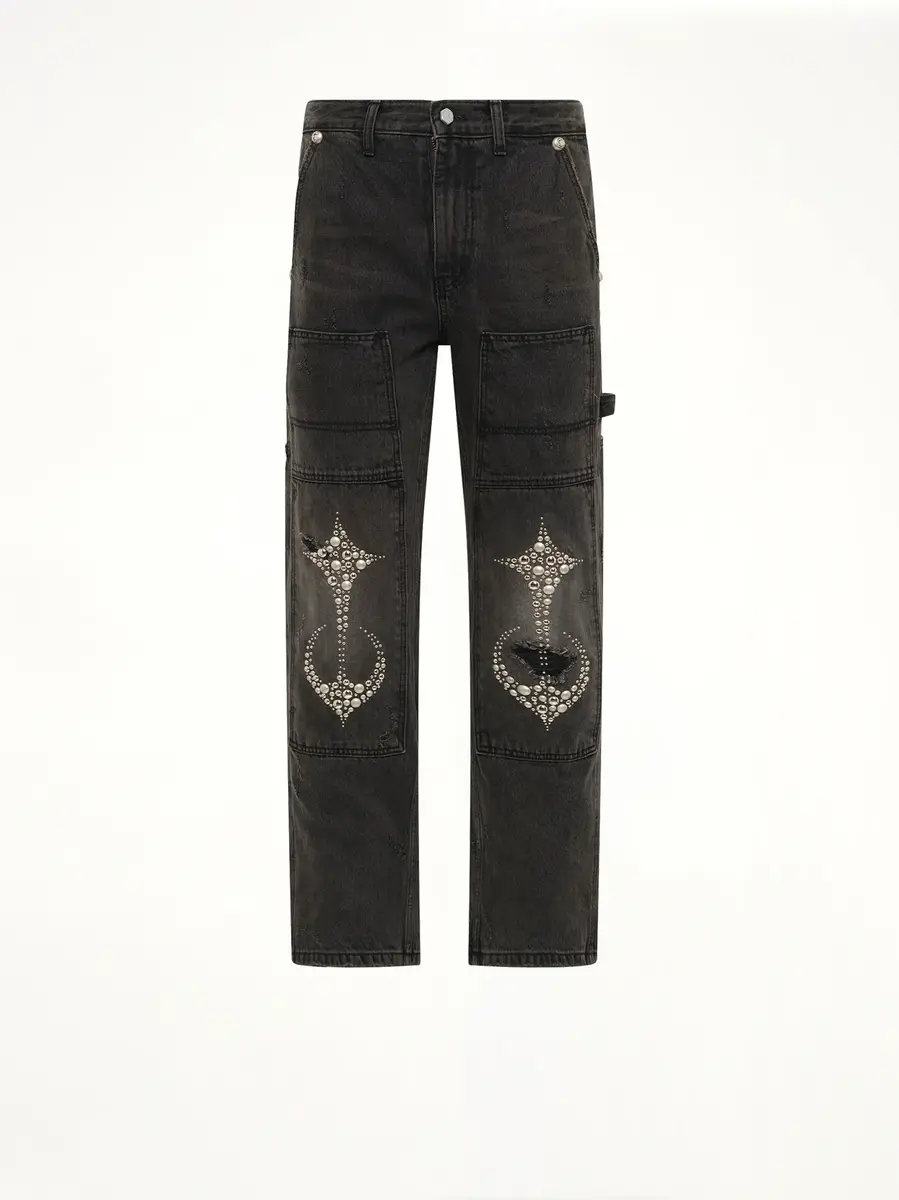 THUG CLUB Studded Knee Carpenter Pants | Thumbnail 2 THUG CLUB Studded Knee Carpenter Pants | Thumbnail 2