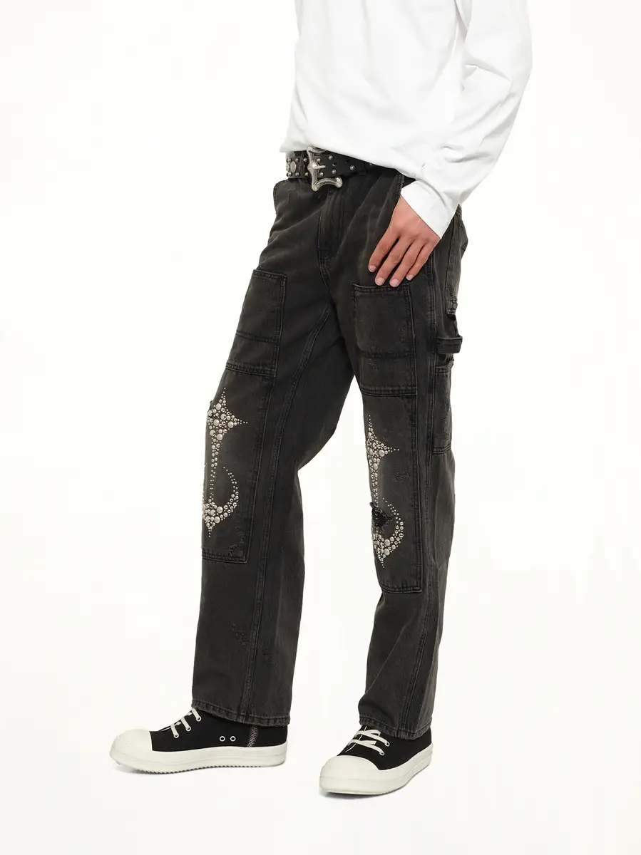 THUG CLUB Studded Knee Carpenter Pants | Thumbnail 6 THUG CLUB Studded Knee Carpenter Pants | Thumbnail 6