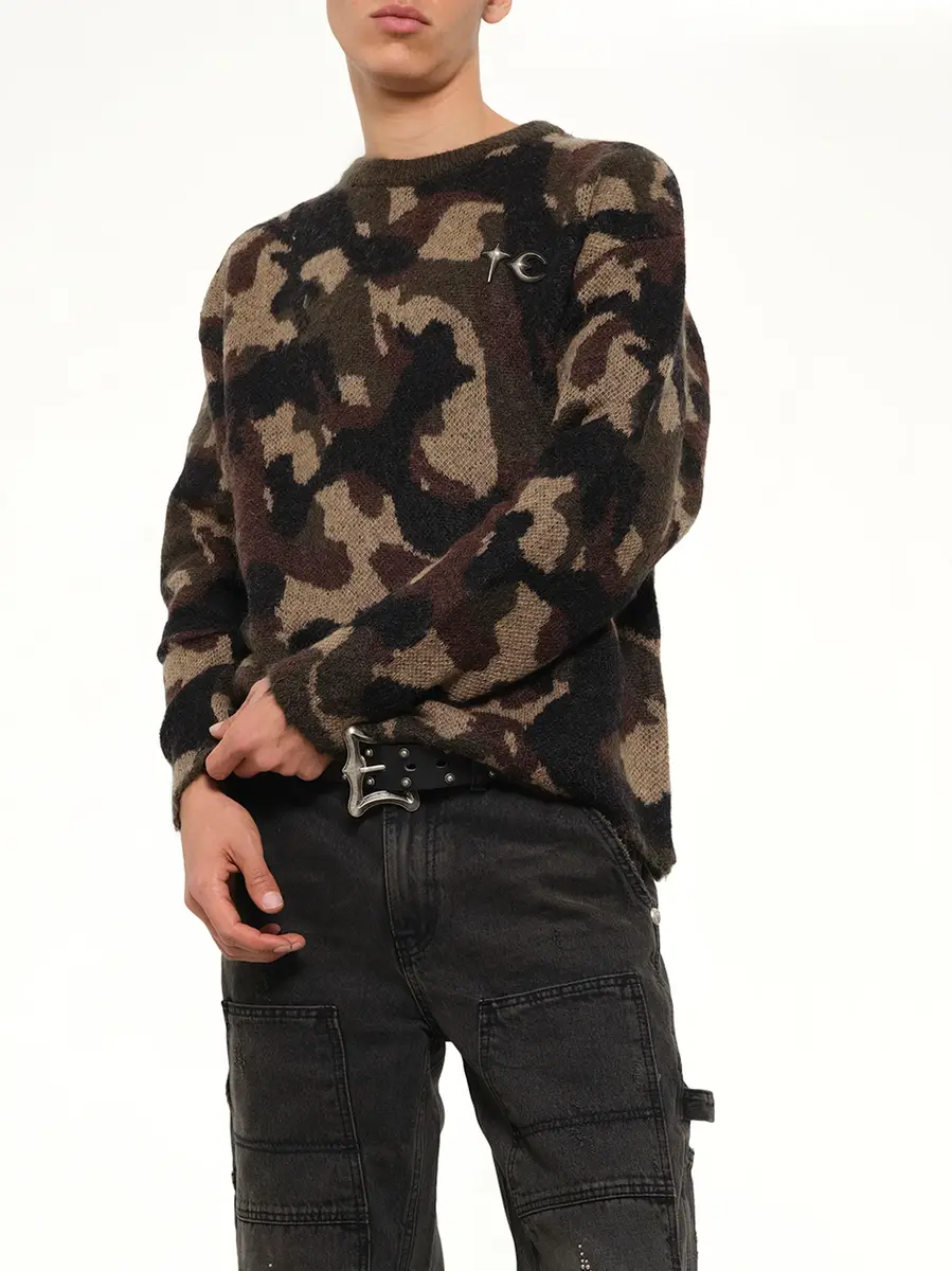 THUG CLUB TC Infintry Knit Sweater | Thumbnail 6 THUG CLUB TC Infintry Knit Sweater | Thumbnail 6