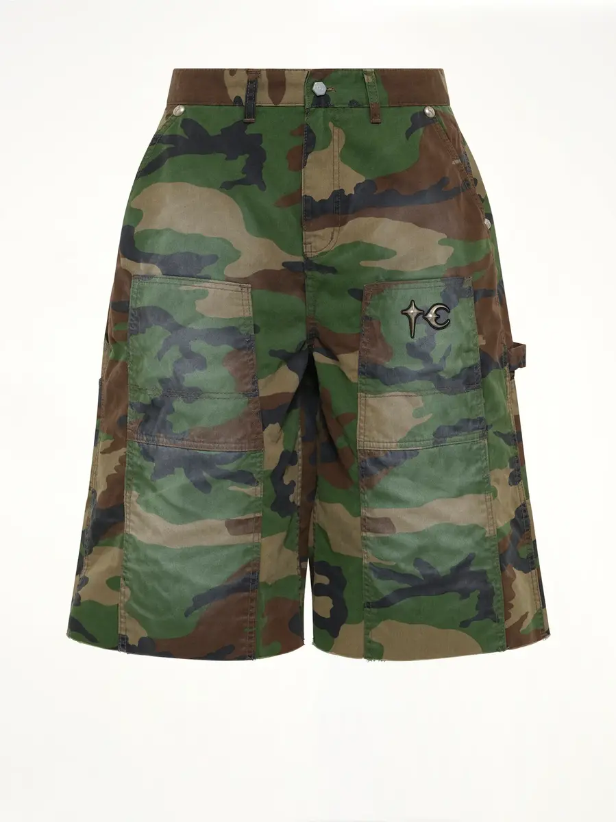 THUG CLUB TC Tainted Camo Shorts in | Thumbnail 2 THUG CLUB TC Tainted Camo Shorts in | Thumbnail 2