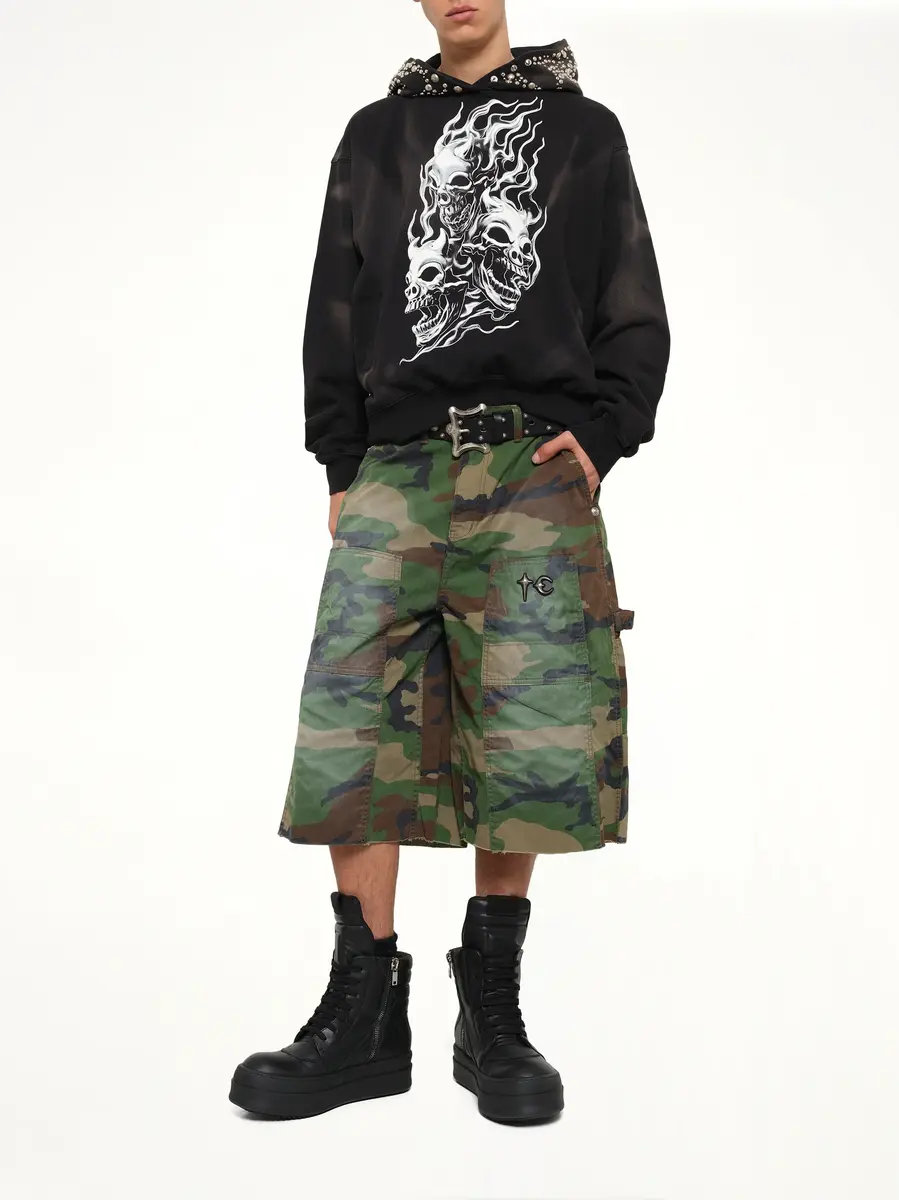 THUG CLUB TC Tainted Camo Shorts in | Thumbnail 4 THUG CLUB TC Tainted Camo Shorts in | Thumbnail 4